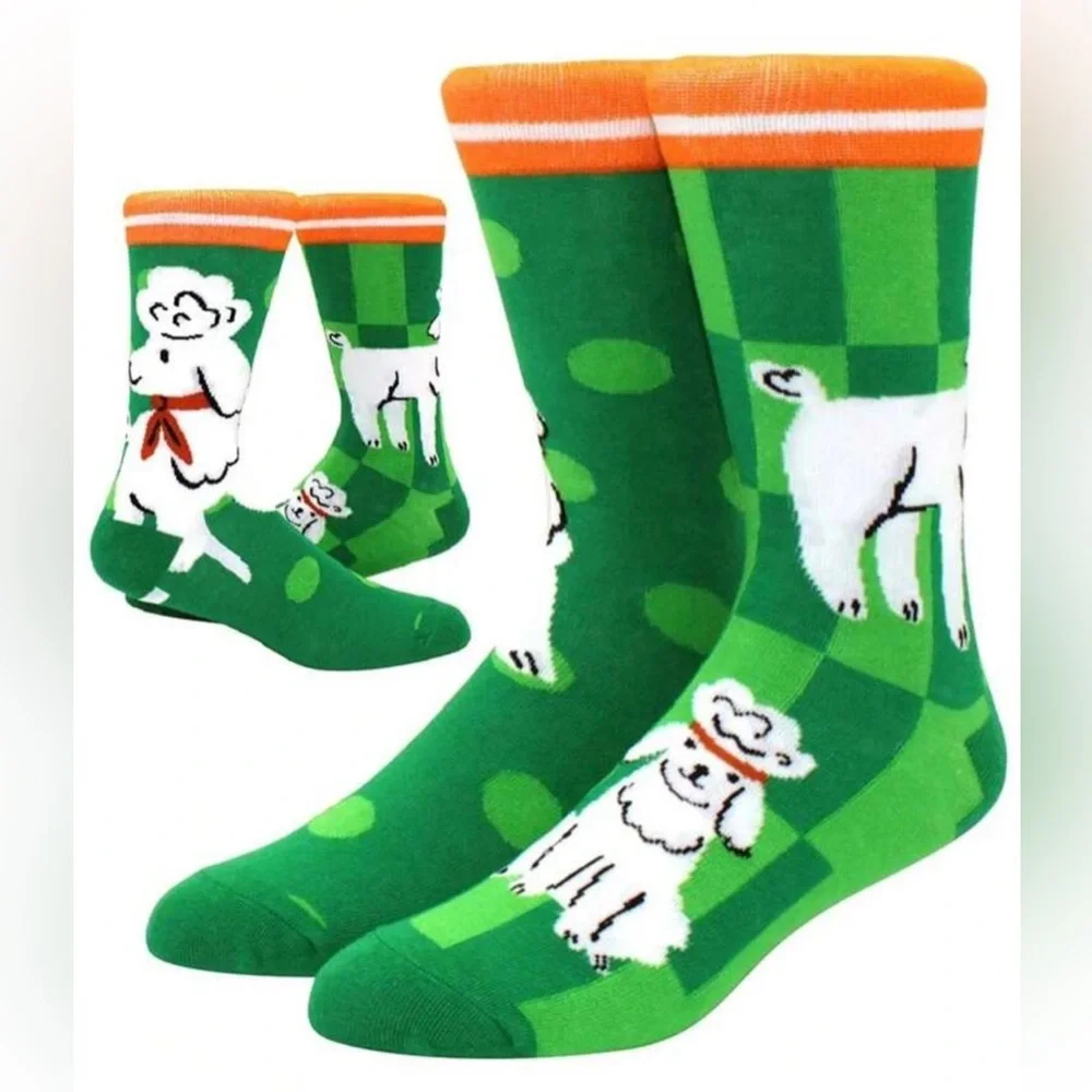 •Struttin’ on the Greens• Colorful Mismatch Unisex Novelty Crew Socks 3 for $21